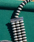 Ernest R Begay Candelaria Turquoise Necklace | 9mm Navajo Pearls | 286g Statement Necklace