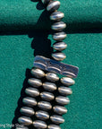 Ernest R Begay Candelaria Turquoise Necklace | 9mm Navajo Pearls | 286g Statement Necklace