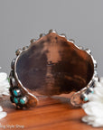 Federico Jimenez Sterling Silver Onyx & Turquoise Statement Cuff