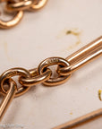 Victorian 9K Gold Albert Chain, Chester Hallmarked, Fetter Link, 41.36g