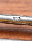 Victorian Sterling Silver Albert Chain, Birmingham 1891, Fetter Link, 43.2g