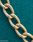 Antique 18K Gold Albert Watch Chain Necklace Birmingham 1913 T-Bar Dog Clasps