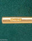 Antique 18K Gold Albert Watch Chain Necklace Birmingham 1913 T-Bar Dog Clasps