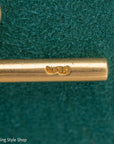 Antique 18K Gold Albert Watch Chain Necklace Birmingham 1913 T-Bar Dog Clasps