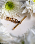 Antique Hallmarked 15ct Gold T-Bar Pendant for Watch Chain or Necklace Conversion
