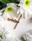 Antique Hallmarked 15ct Gold T-Bar Pendant for Watch Chain or Necklace Conversion