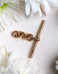 Antique Hallmarked 15ct Gold T-Bar Pendant for Watch Chain or Necklace Conversion