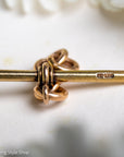 Antique Hallmarked 15ct Gold T-Bar Pendant for Watch Chain or Necklace Conversion