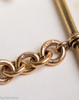 Antique Hallmarked 15ct Gold T-Bar Pendant for Watch Chain or Necklace Conversion