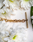 Antique Hallmarked 15ct Gold T-Bar Pendant for Watch Chain or Necklace Conversion