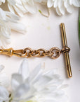 Antique Hallmarked 15ct Gold T-Bar Pendant for Watch Chain or Necklace Conversion
