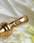 Rare Antique 9 Carat Gold Double Dog Clip