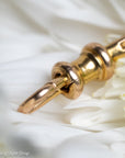 Rare Antique 9 Carat Gold Double Dog Clip