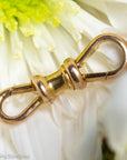 Rare Antique 9 Carat Gold Double Dog Clip