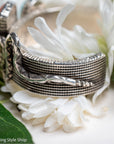 One-of-a-Kind Alvin Yellowhorse Diamondback Rattlesnake Cuff with Hand-Cut Lone Mountain Turquoise & Red Coral
