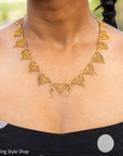 Antique French 18K Gold Filigree Necklace