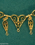 Antique French 18K Gold Filigree Necklace