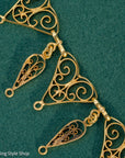 Antique French 18K Gold Filigree Necklace