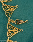 Antique French 18K Gold Filigree Necklace