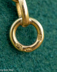 Antique French 18K Gold Long Filigree Chain Necklace 50 Inch