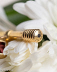One-of-a-Kind 18 Karat Gold Antique T-Bar Pendant with 9.78 Carat Natural Zircon