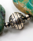 40" Fox Turquoise Navajo Pearls Necklace