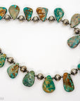 40" Fox Turquoise Navajo Pearls Necklace