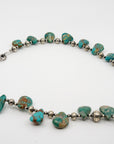 40" Fox Turquoise Navajo Pearls Necklace