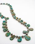 40" Fox Turquoise Navajo Pearls Necklace