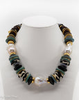 16" Lizzie Fortunato Aquarius Beaded Collar Necklace