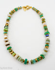 17" multi bead necklace