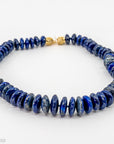 Natural Lapis Lazuli Choker Necklace with 14k clasp