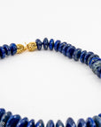 Natural Lapis Lazuli Choker Necklace with 14k clasp