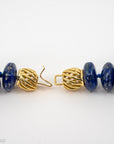 Natural Lapis Lazuli Choker Necklace with 14k clasp