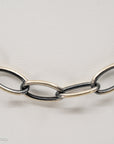 17" Adjustable Sterling Silver Paperclip Chain