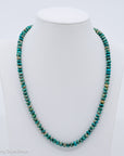 19" Natural Turquoise Beaded Necklace