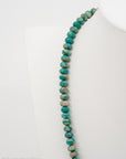 19" Natural Turquoise Beaded Necklace