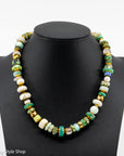 17" multi bead necklace