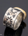 Sterling Silver Sonoran Gold Turquoise Ring