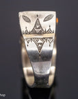Sterling Silver Old Tuareg Ring With Ebony