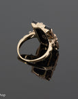 14k Rose Gold Onyx Ring