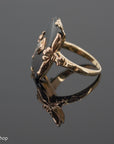 14k Rose Gold Onyx Ring