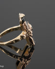 14k Rose Gold Onyx Ring