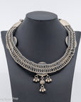 Vintage Sterling Silver Coin Necklace from India