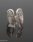 Sterling Silver Angel Wings Ring
