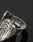 Sterling Silver Angel Wings Ring