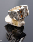 Sterling Silver Old Tuareg Ring With Ebony
