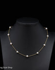Mikimoto Cultured Pearl Station Necklace