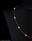 Mikimoto Cultured Pearl Station Necklace