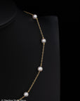Mikimoto Cultured Pearl Station Necklace